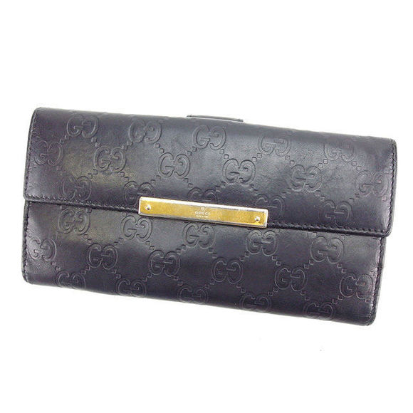 Gucci long Wallet Black bifold ssima - Picture 1 of 6